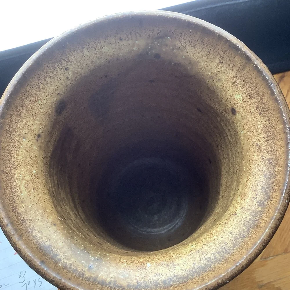 Rustic Brown Pottery Vase